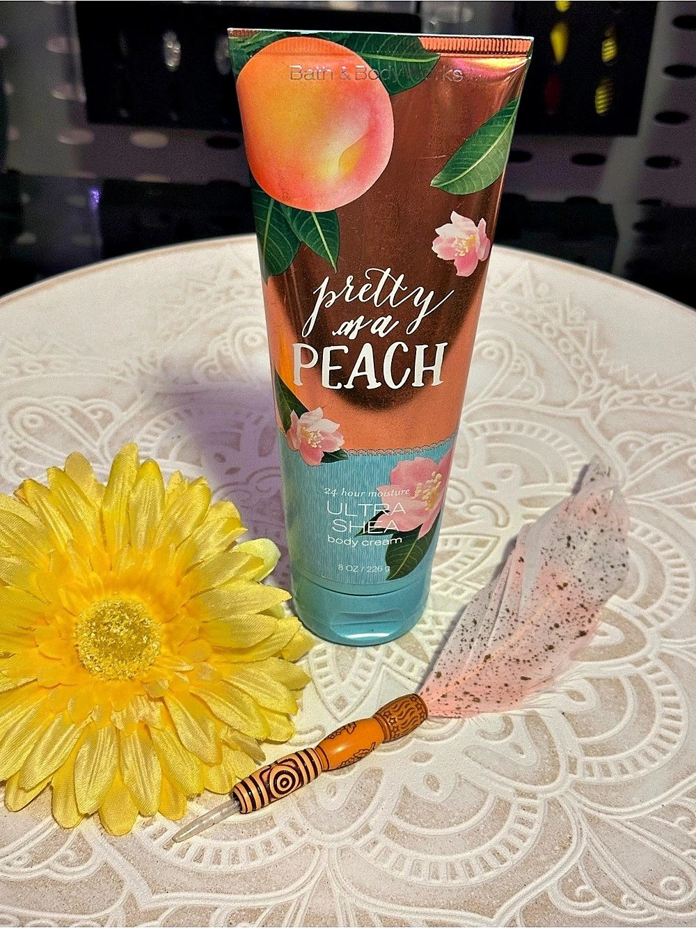 Bath & Body Works Pretty as a Peach Ultra Shea Body Cream 8 oz Body Cream NWT